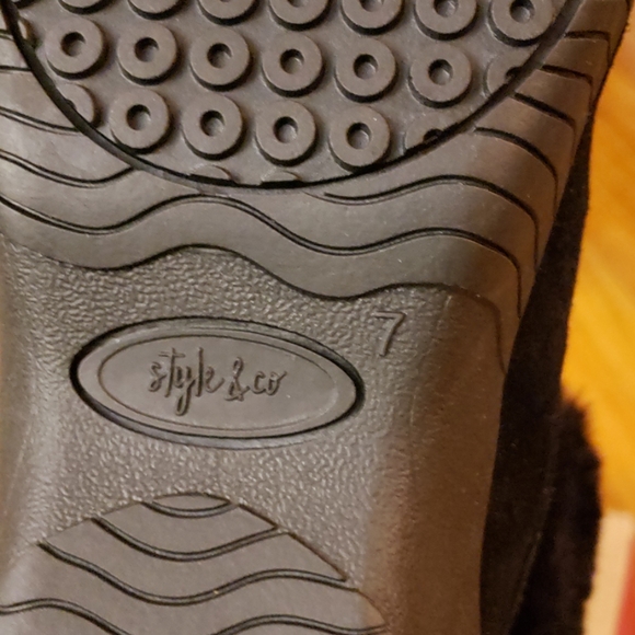 ANGIEE BLACK LEATHER UPPER BOOTS SIZE 7M - Picture 6 of 8